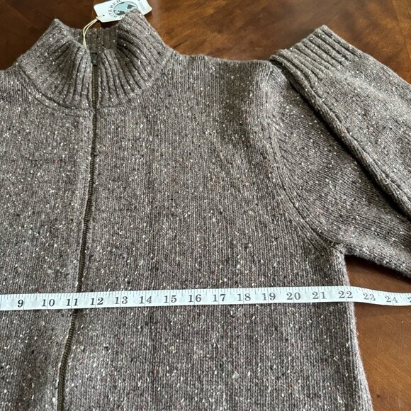NEW Toad&Co Men’s Wilde Full Zip Sweater Brown Sugar Sz L - Picture 8 of 10